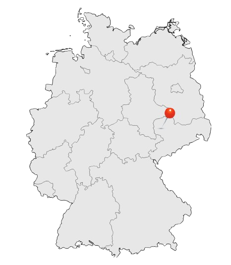 Standort Leipzig auf der Deutschlandkarte