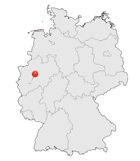 Standort Leverkusen auf der Deutschlandkarte