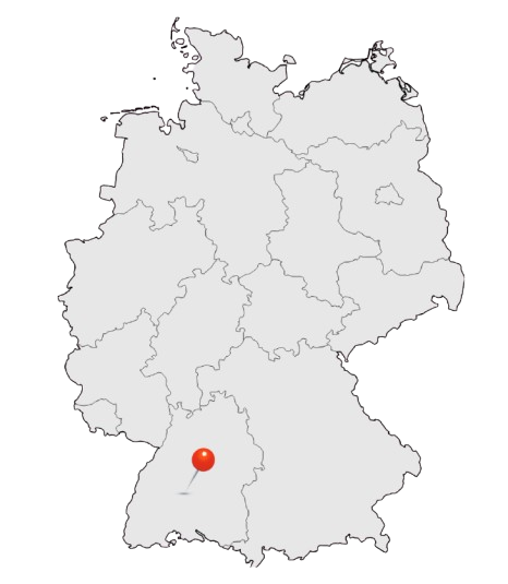Standort Ulm auf der Deutschlandkarte